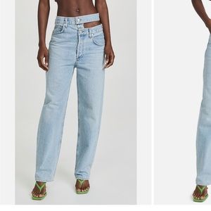 Agolde waist band jeans, worn once